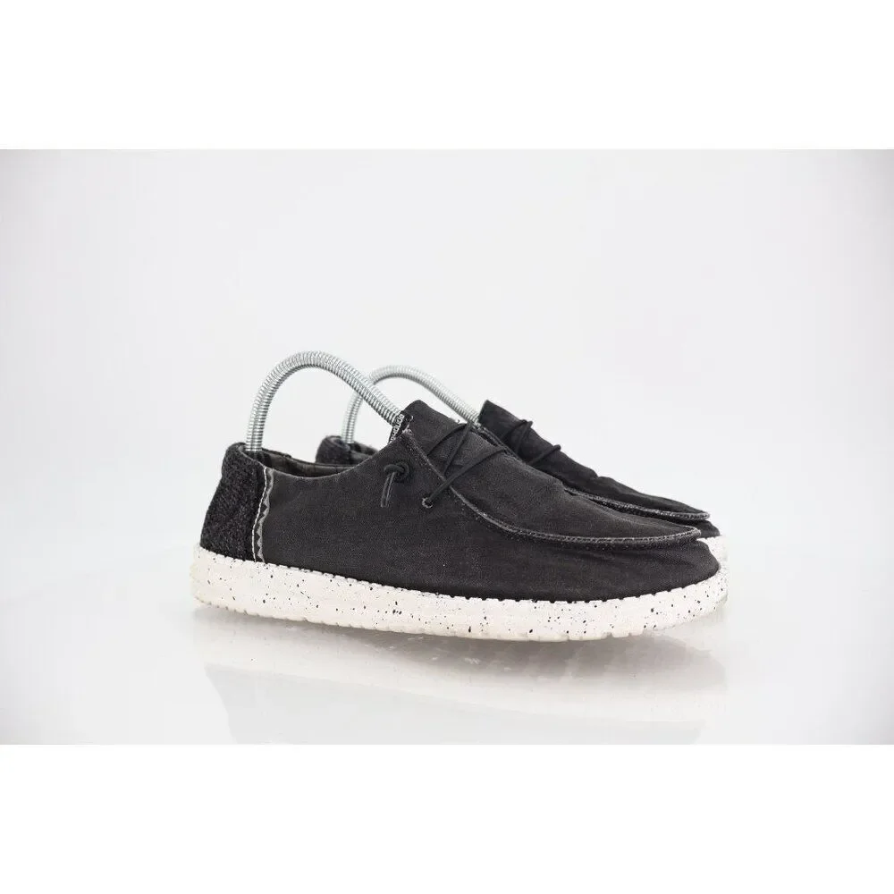 Hey Dude Wendy Size 9 Women’s Slip On Shoes Comfy Stretch Black London